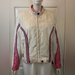 Hot Leathers Womens Motorcycle Biker Jacket Pink Size Large